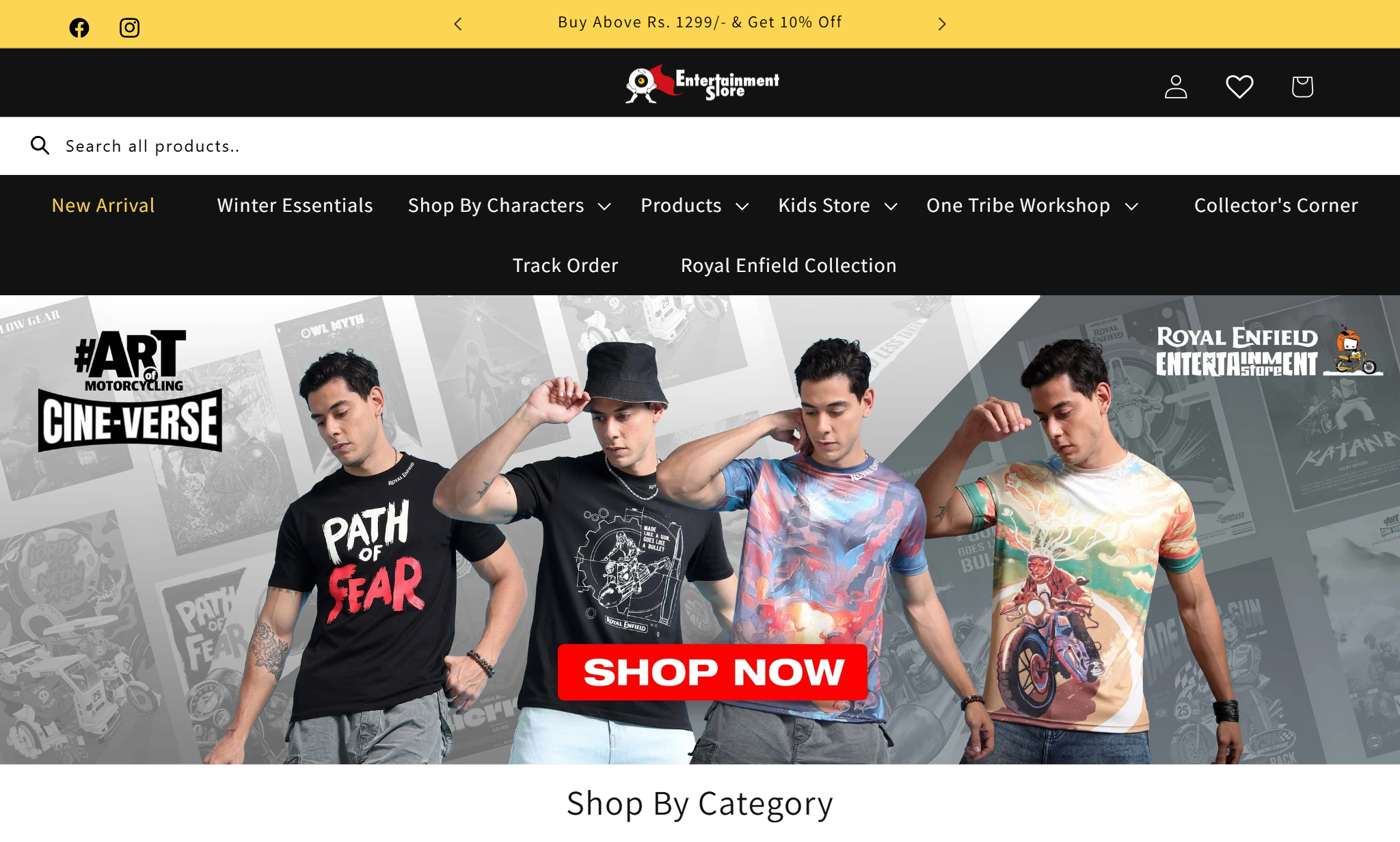 Entertainment Store — Pop Culture & Merchandise Brand